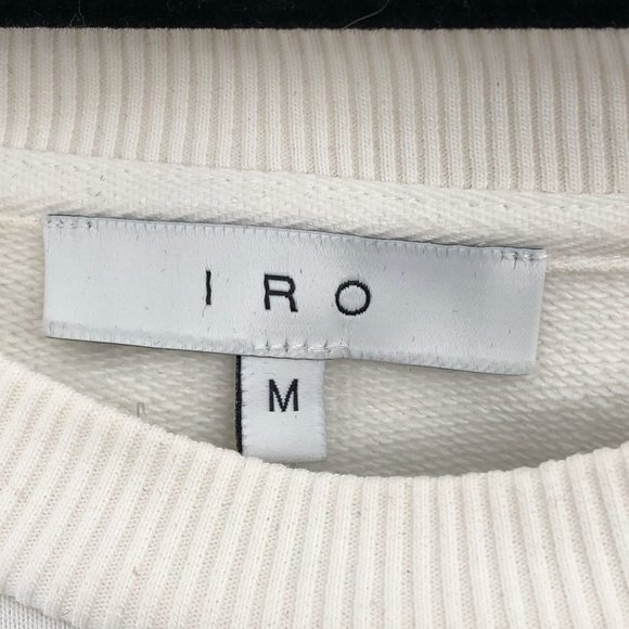 IRO White Classic Crew Neck Sweatshirt | Made in Portugal - Picture 5 of 6